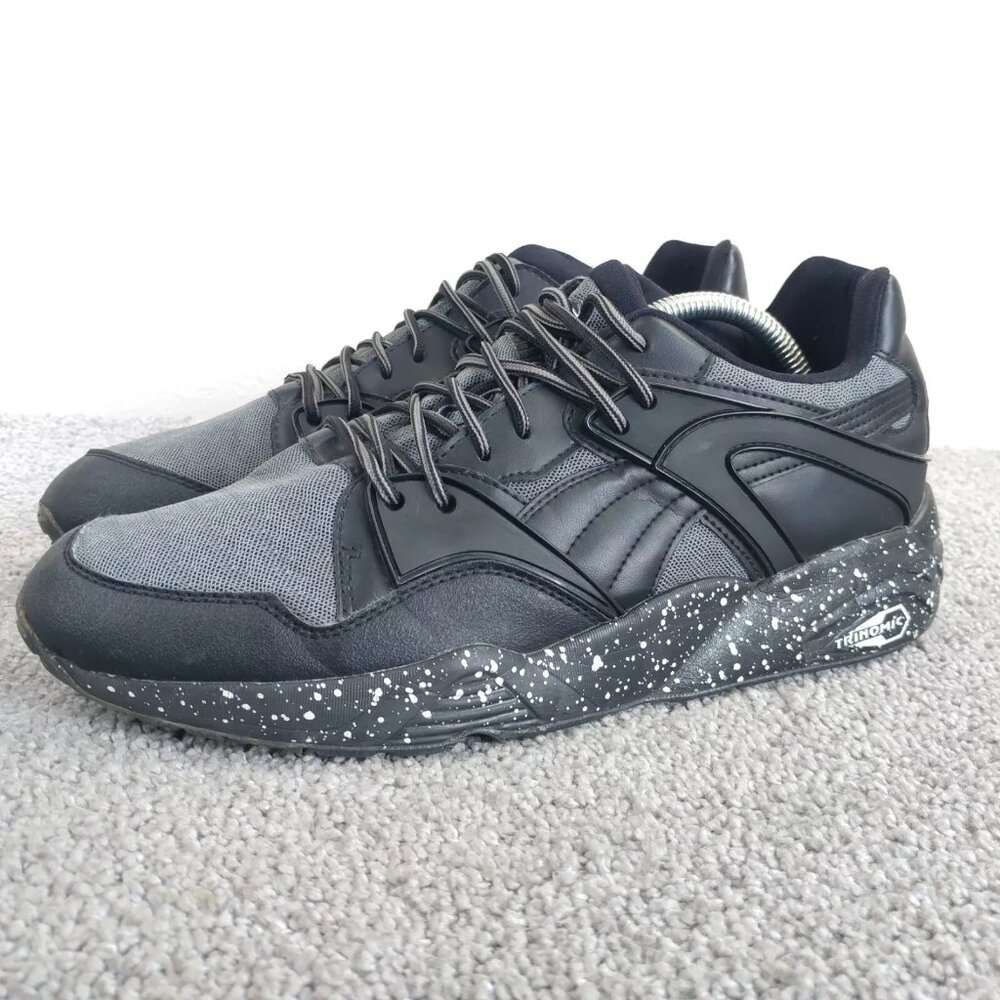 Puma Blaze Tech Mens Size 9.5 Athletic Shoes Black Sneakers Lace Up 361340 02